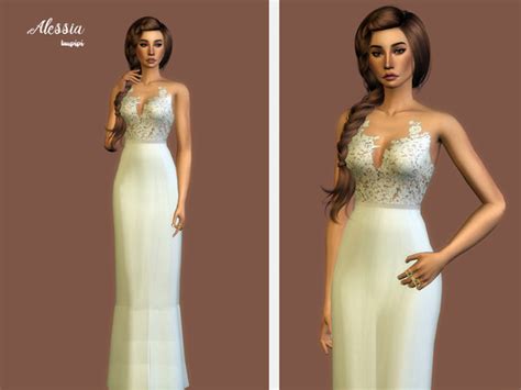 Alessia Wedding Dress By Laupipi At Tsr Sims 4 Updates