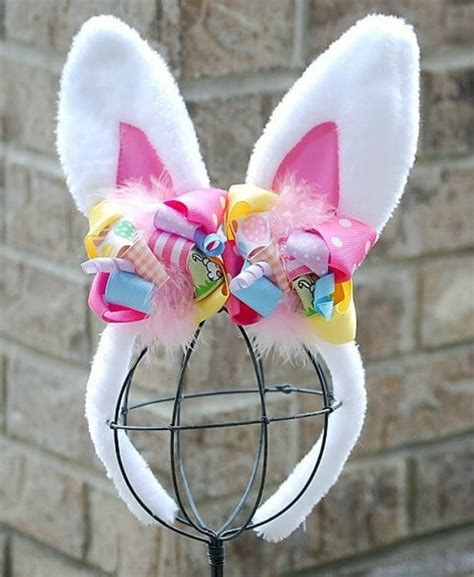 Items Similar To Boutique Easter Bunny Ears Funky Fun Headband On Etsy