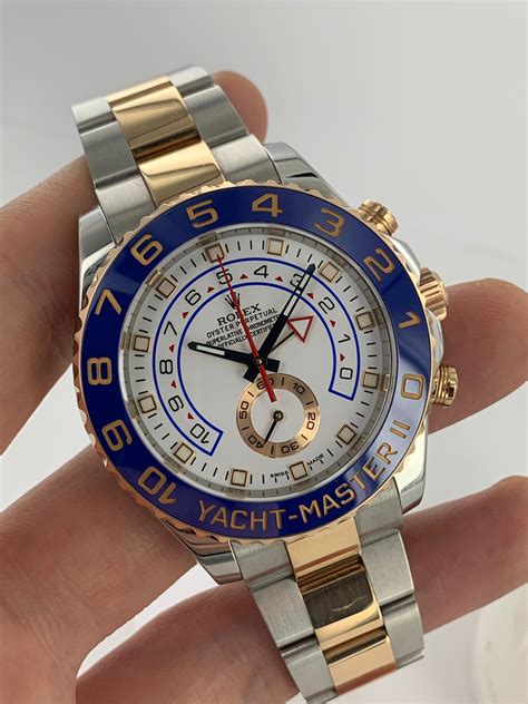 Rolex Yacht Master Ii 116681 Stainless Steel And Rose Gold Carr Watches