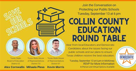 Education Round Table With Collin County Democrats · Collin County