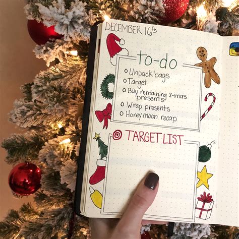 Christmas Bullet Journal Inspiration December Bullet Journal Ideas