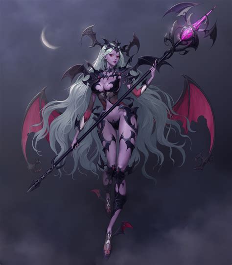 Demon Art Fantasy Demon Fantasy Female Warrior Anime Warrior Anime