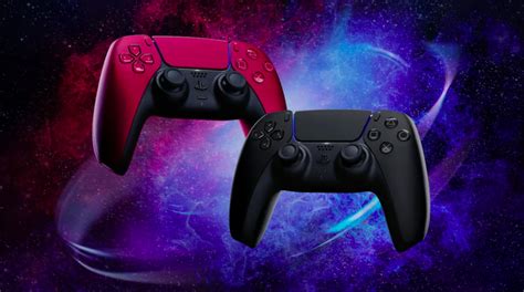 Sony Reveals New Midnight Black And Cosmic Red Dualsense Controllers