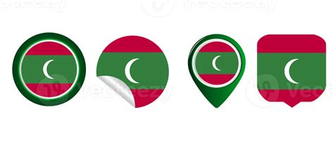 Maldives Flag Flat Icon Symbol Illustration 12932701 Png