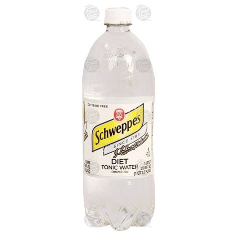 Schweppes Diet Tonic Water Contains Quinine 1 L Water Drinks