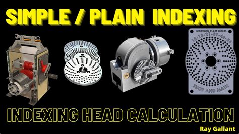 Simple Plane Indexing Indexing Head Calculation Youtube