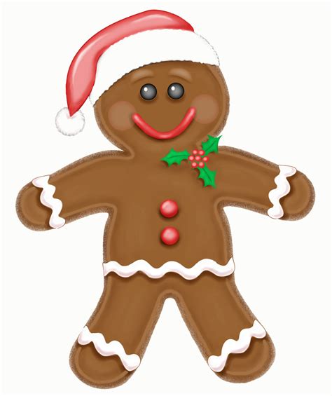 Transparent Christmas Gingerbread Man Clip Art Library
