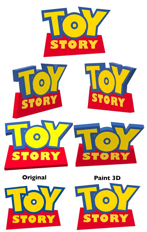 I Recreated The Toy Story Logo In Paint 3d Rtoystory