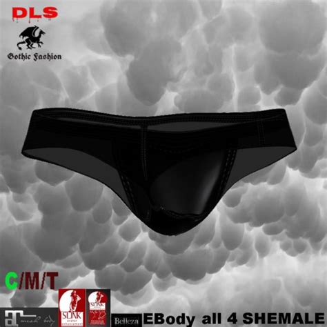 Second Life Marketplace Shemale Panties Black Sheer Boxed