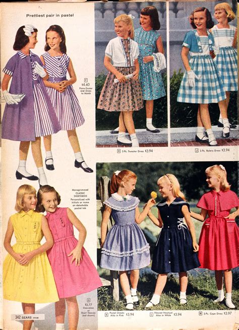 Vintage Kids Fashion Vintage Girls Clothes 1950s Fashion Vintage