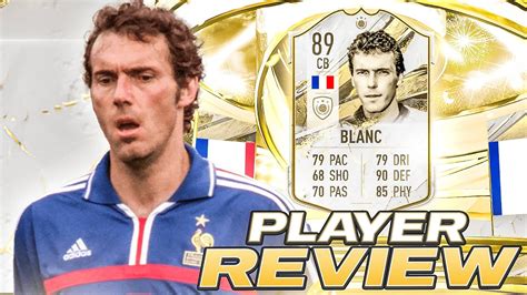 😳89 Mid Icon Laurent Blanc Player Review Fifa 23 Ultimate Team Youtube