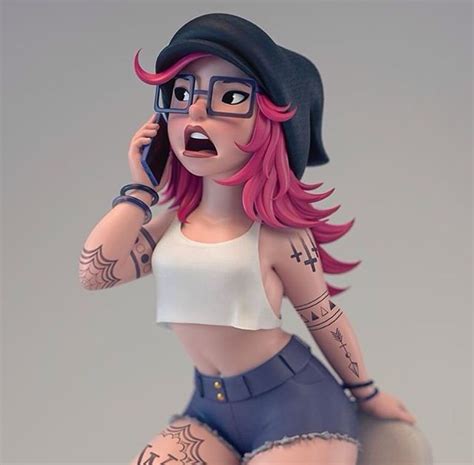 Pin De Seda Ekn Em 3d Karakter Personagem Em 3d Modelagem De