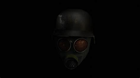 3d Model Old Ww2 Style Gas Mask Vr Ar Low Poly Cgtrader