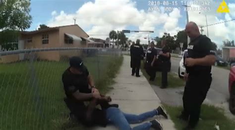 bodycam shows miami dade officer kneeling on man s back nbc 6 south florida