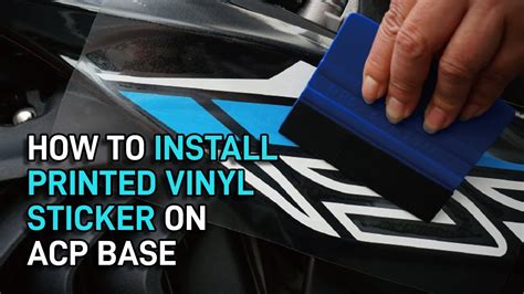 How To Install Printed Vinyl Sticker On Acp Base Youtube