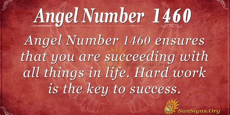 Angel Number 1460 Meaning Focus On Positivity Sunsignsorg