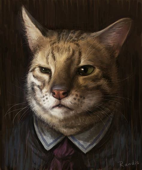 Digital Illustrations By Randis Albion Cat Art Cat Portraits Pet