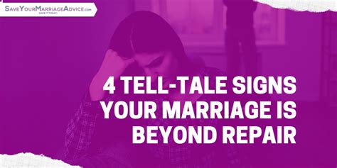 4 tell tale signs your marriage is beyond repair