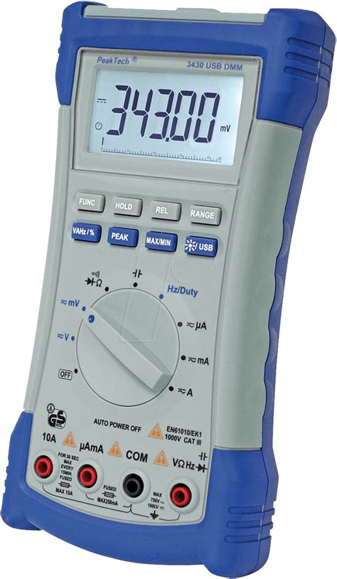 Peaktech 3430u Multimeter Digital 22000 Counts Bei Reichelt Elektronik