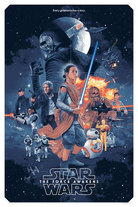 As the title implies, star wars: Star Wars: The Force Awakens Poster by Gabz | Collider
