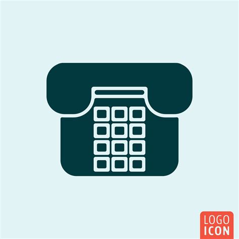 Telephone Icon Minimal Design 601130 Vector Art At Vecteezy