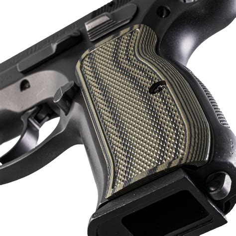 Cz 75 Compact Grips With G10 Tactical Diamond Texture