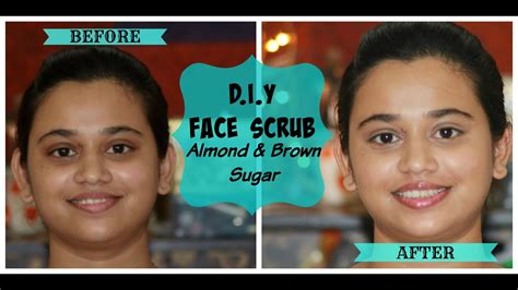Diy Face Scrub Almond And Brown Sugar Homemade Face