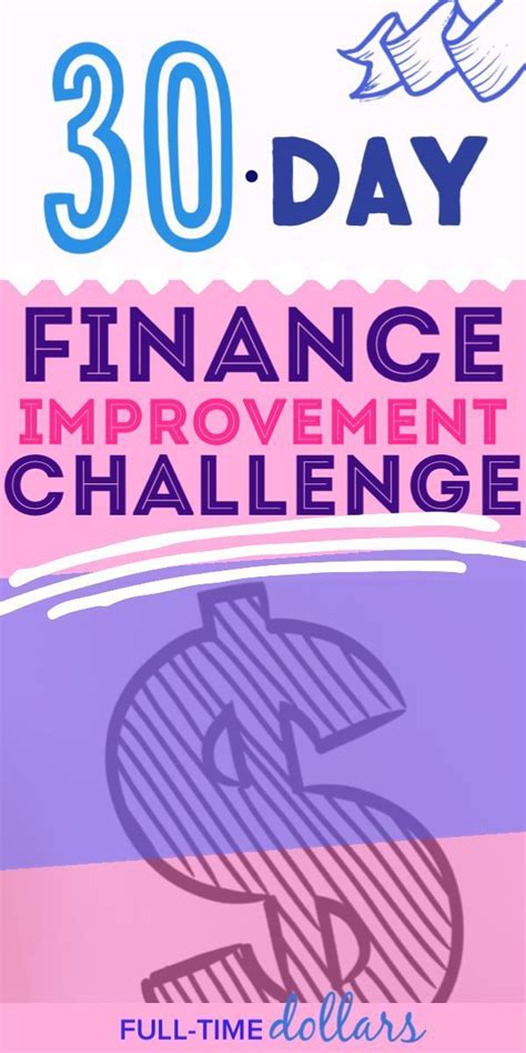 Money Challenge 30 Days To A Better Financial You Personal Finance