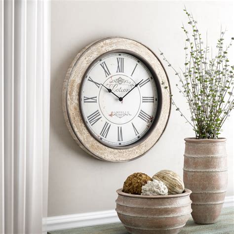 One Allium Way Oversized 24 Wall Clock And Reviews Wayfairca