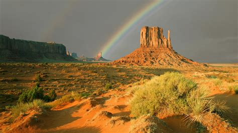 Landscapes Nature Desert Rainbows Texas 1920x1080