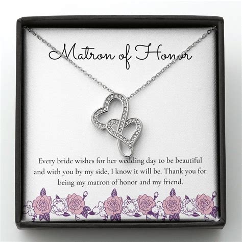 Matron Of Honor Thank You For Being My Matron Of Honor And Etsy In