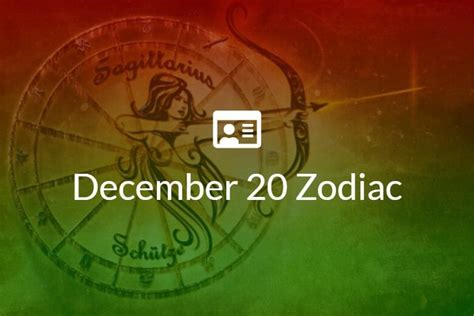 December 20 Zodiac Sign Full Horoscope And Personality