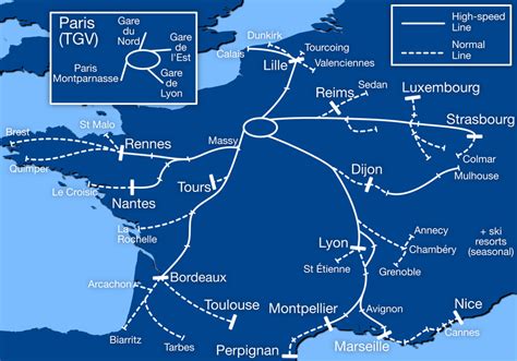 Overview Maps Of Long Distance Rail In Europe