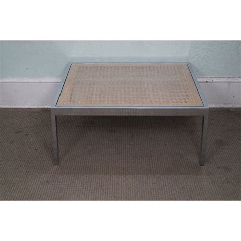 Maybe you would like to learn more about one of these? Milo Baughman Chrome & Cane Glass Top Square Coffee Table ...