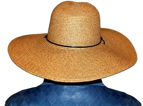 El Ranchero Extra Large Brim Straw Sun Hat For Men With Chin Strap