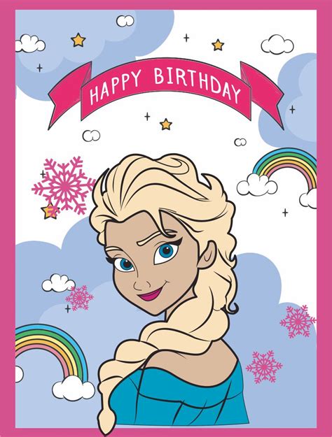 10 Best Disney Frozen Printable Birthday Cards Pdf For Free At Printablee