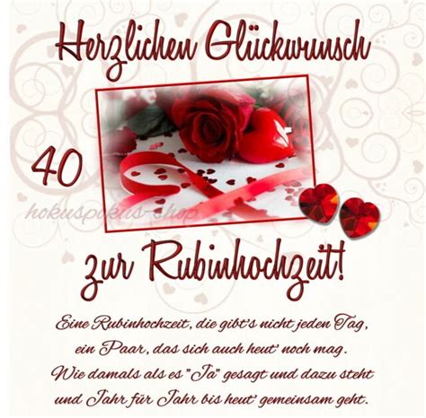 Viele lustige & spaßige geburtstagsspiele zum 40. 40 Hochzeitstag Witzige Sprüche Zur Rubinhochzeit / 40 ...