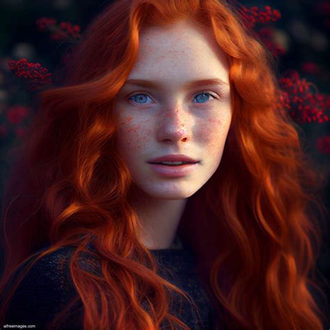 Redhead Girl Generated With Midjourney Ai Ai Generated Free Images