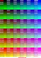Html Hexadecimal Color Code Chart Terabyte