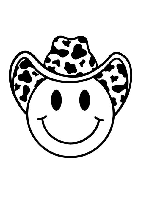 Smiley Face Cowboy Hat Svg Happy Face Smiley Face Wallpaper