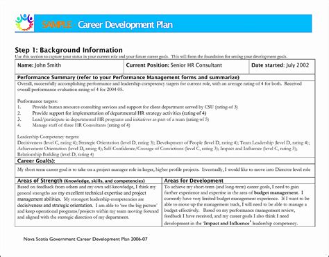 career development plan example 37+ sample career development plan in