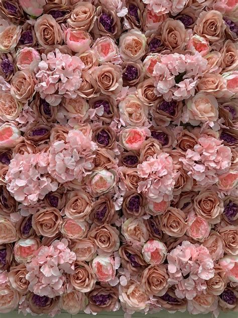 Artifical Flower Walls Simulation Floral Wedding Backdrops For Etsy