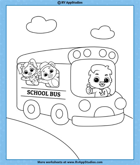 Baby Bus Coloring Coloring Pages