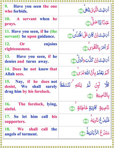 Surah Al Alaq With English Translation