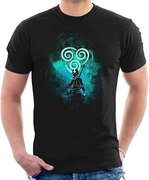 Avatar The Last Airbender Aang Silhouette Mens T Shirt Amazonde