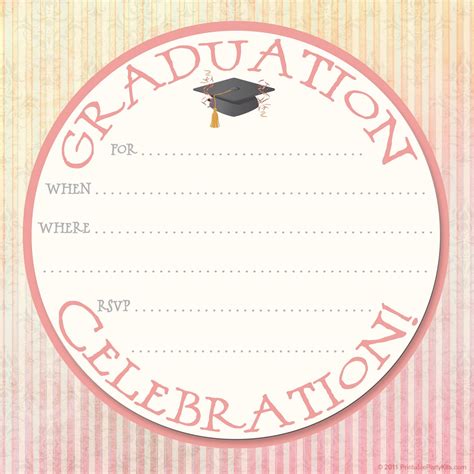 Free Printable Graduation Party Invites