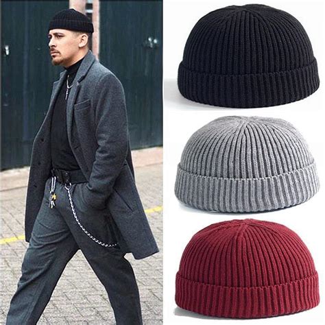 Autumn Winter Mens Hat Skull Caps For Men Women With Dome Fashion