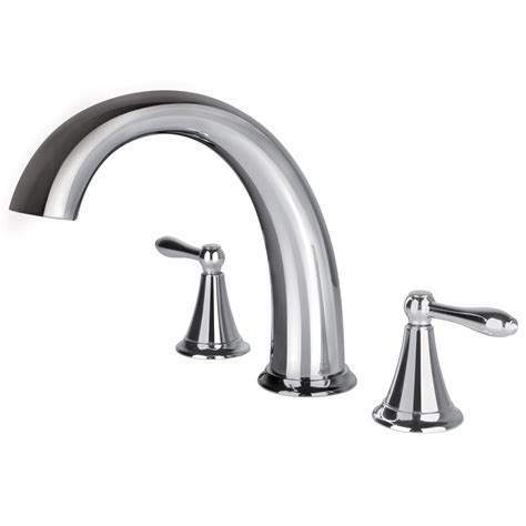 Roman tub faucets often come with separate handles for hot and cold water, adding to the timeless feel of this bathing experience. "Contour Collection" Roman Tub Faucet - Ultra Faucets