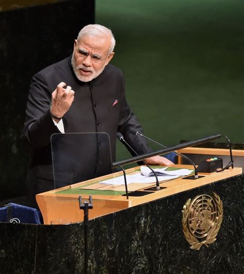 Modi, sensing how much the popular mood has swung away from india's founding secularism and toward after a host at the hindi news channel abp questioned the results of one of the prime minister's initiatives to help poor farmers, the satellite. 10 things Prime Minister Modi told the UN - Rediff.com ...