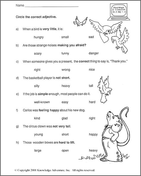 17 Best Images Of Second Grade Grammar Worksheets Synonym Antonym